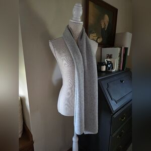 New GAP gray Cotton Blend Scarf 68"x9.5"